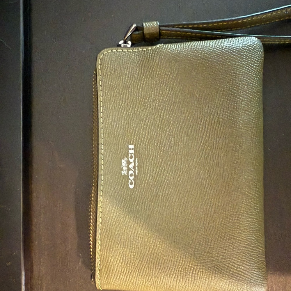 Coach Green Leather Wallet